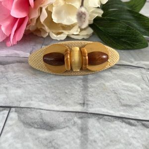 Vintage wooden Barrette